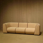 Canapé 3 Places Capitonné Vert Olive / Vert Forêt - Design Contemporain