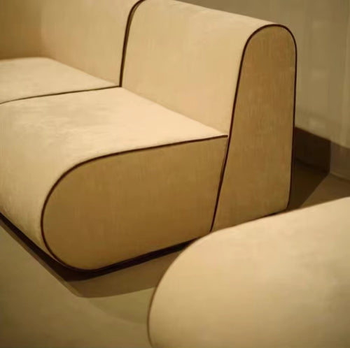 Canapé 3 Places Capitonné Vert Olive / Vert Forêt - Design Contemporain