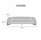 Canapé Courbe Panoramique "Océan" - Velours Bleu Pétrole